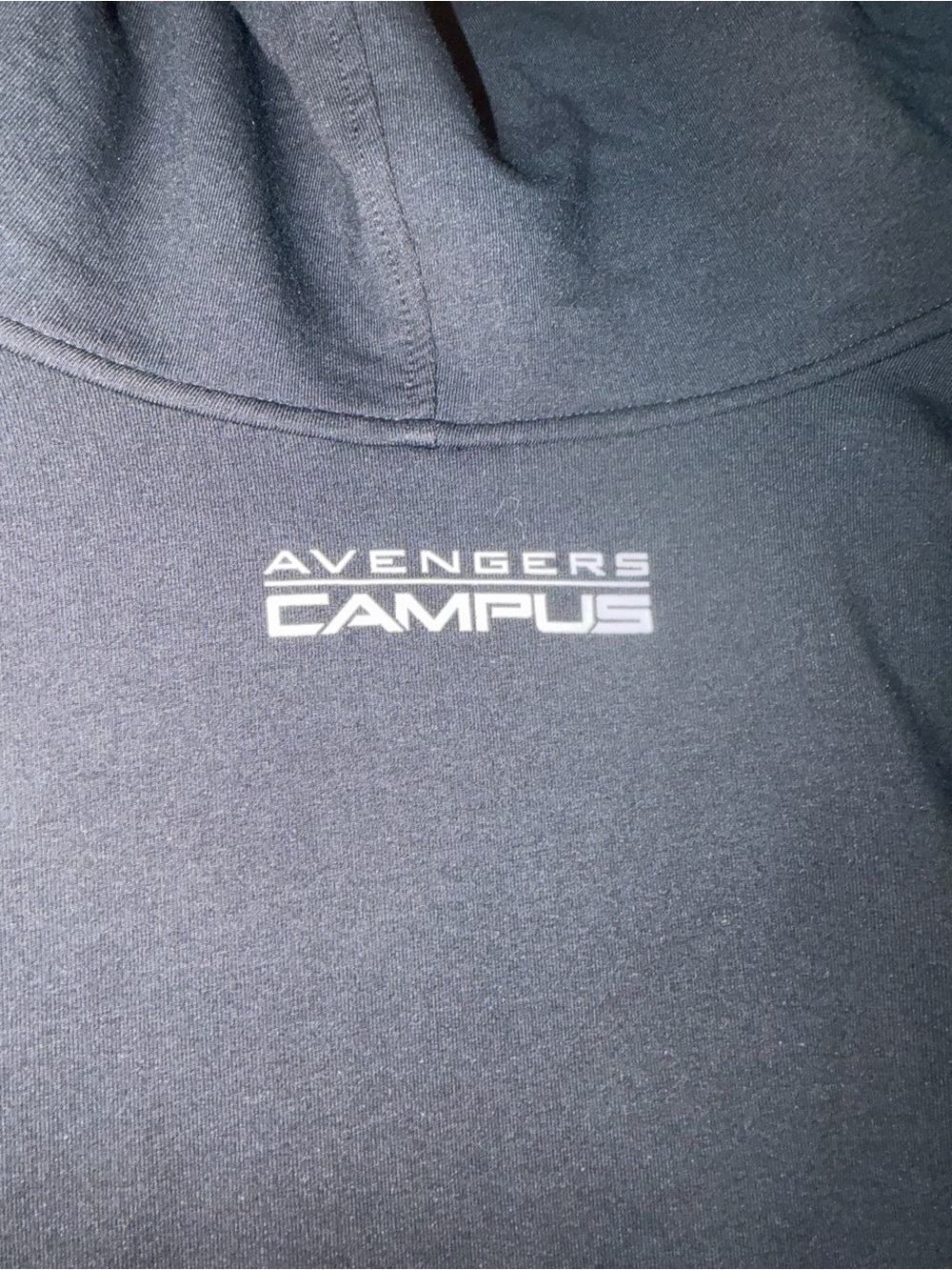Marvel Black Zip-Up Hoodie with Subtle Text Detail - Picture 6 of 6